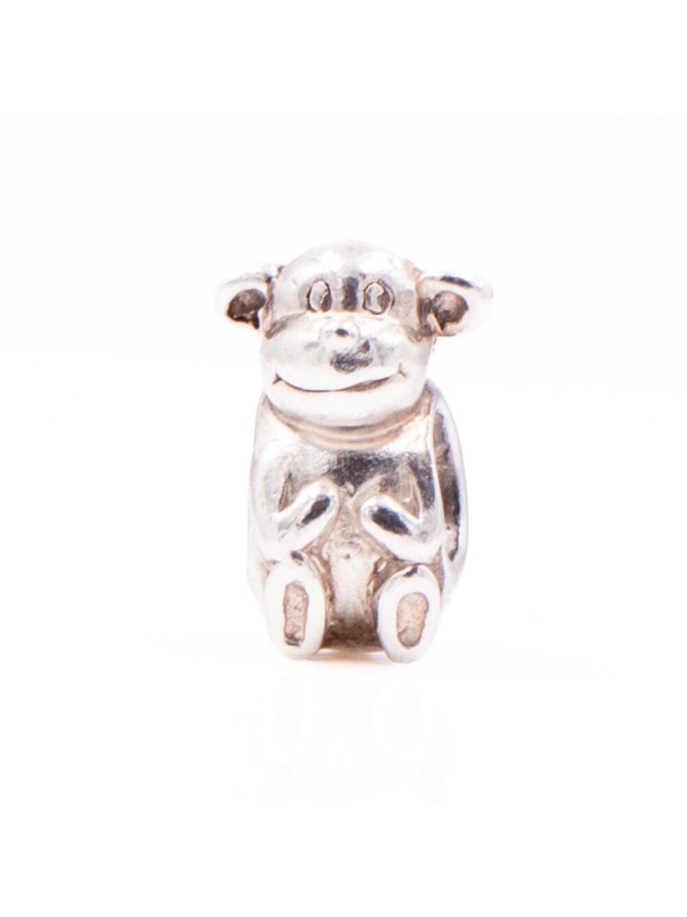 Chamilia Mischievous Monkey Sterling Silver Cute Animal Charm Bead